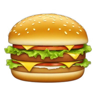 Un hamburger qui mange un hamburger sticker