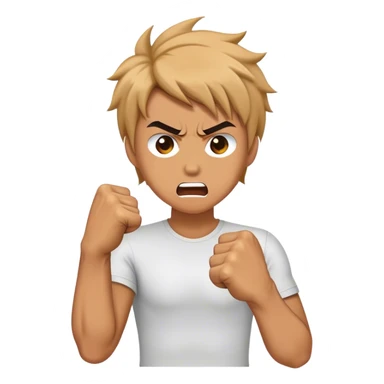 ripping hair out with fists angrily  sticker