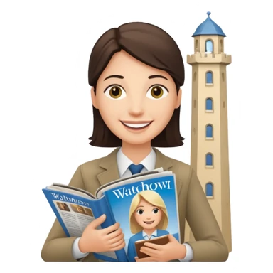 Testemunha de jeová com revista sticker