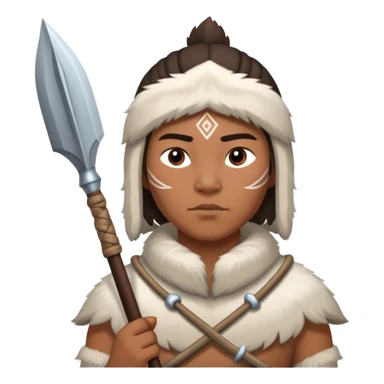 Inuit with Spear sticker