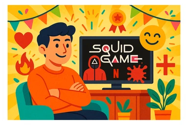 Ep 1 react a squid game de netflix defi ne pas avoir peur et pas être dégouté du sang  sticker