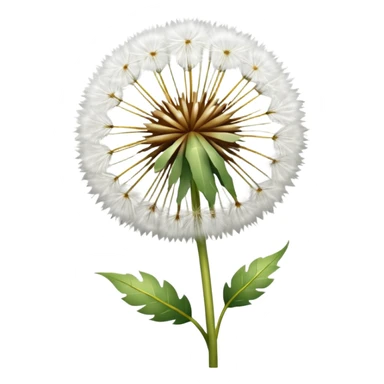 Dandelion flower emoji in white colour looks aesthetic edit better different styles types  sticker
