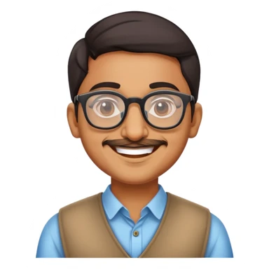 make an indian nerd emoji sticker