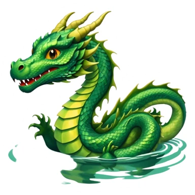 dragon in the lake sticker