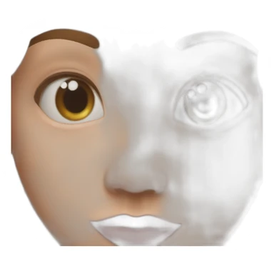 Visage content mais qui pleure sticker