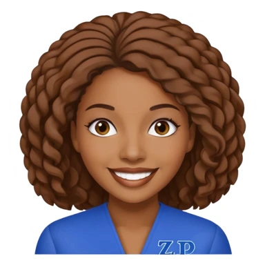 Zeta Phi Beta Sorority black women emoji sticker