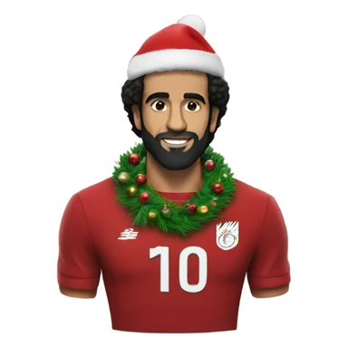 Mo Salah Christmas tree  sticker