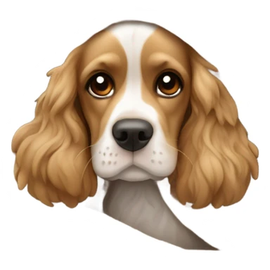 Cocker spaniel in a blanket sticker