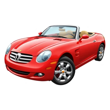 voiture decapotable sticker