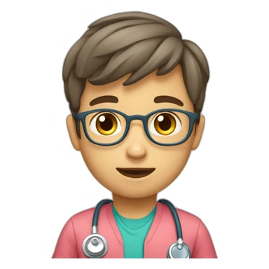 Enfant qui prend un médicament sticker