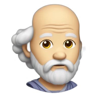 cute balding socrates sticker