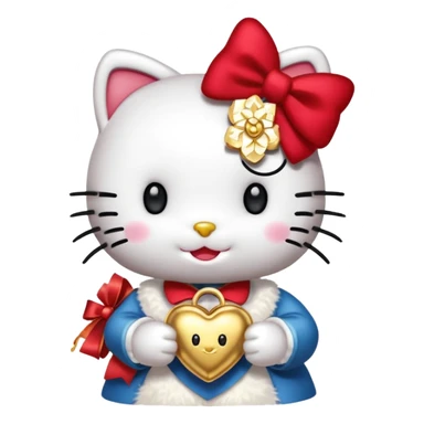 hello kitty lucky sticker