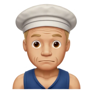 My face on Popeye the Sailor Man sticker
