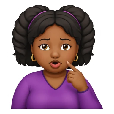 Fat black girl picking her nose can you have her finger in her nose sticker