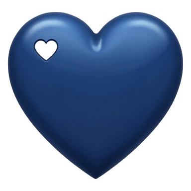 NAVY BLUE heart emoji sticker