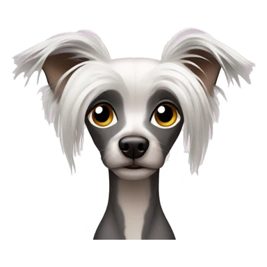 Chinese crested sticker