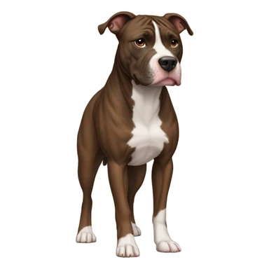 Brindle pitbull sticker