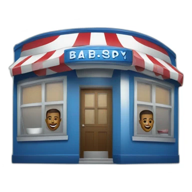 barbershop website sticker