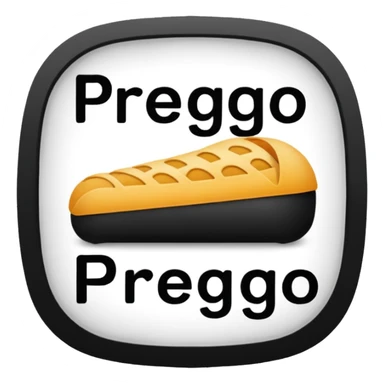 Prego - as in the Italian way of saying "You're welcome" sticker