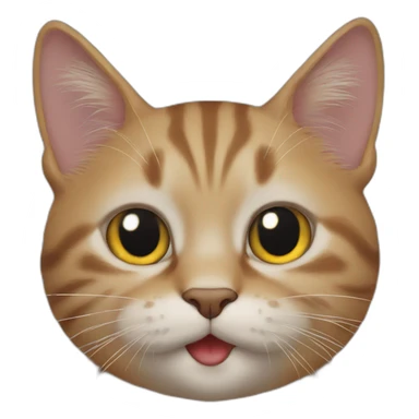 Cat sucking thumb sticker