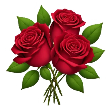 bouquet of burgundy roses  sticker