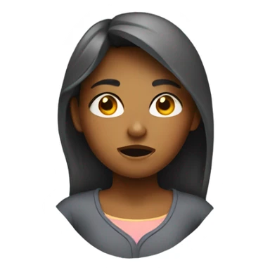 girl sweating  sticker