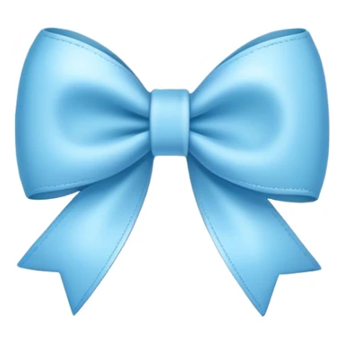 baby blue bow sticker