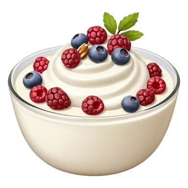 Greek Yogurt with Berries and Nuts sticker