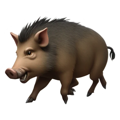 boar charging sticker