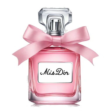 Miss Dior perfume in bow sticker