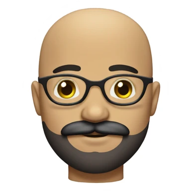 Extra gay pride bald Mexican boy with big handlebar mustache sticker