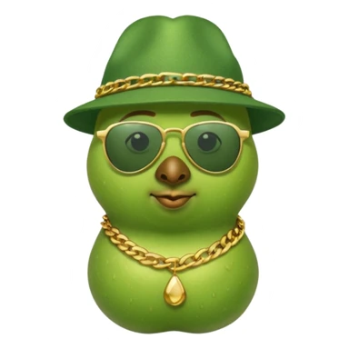 birnen gangster amy rapper als birne sticker