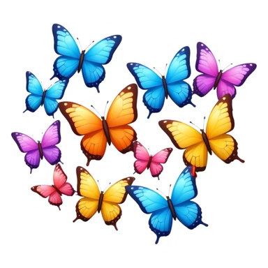 butterflies flutter in my heart sticker