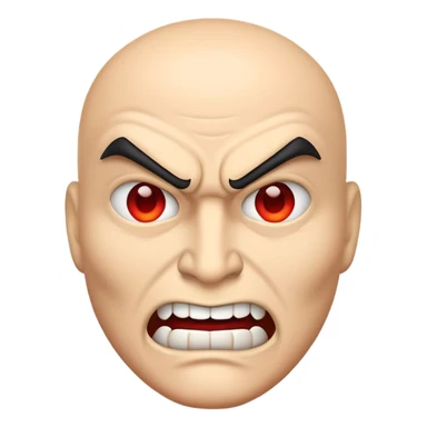 Evil villian emoji ready to get revenge  sticker