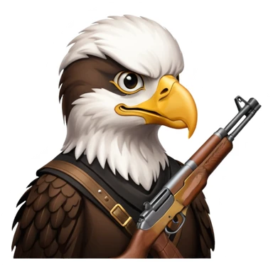 Eagle with a ak47 sticker