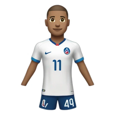Mbappé maillot om sticker