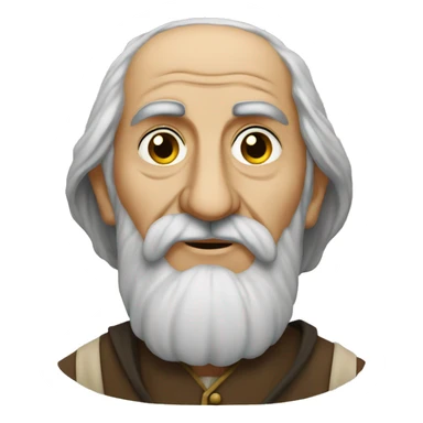 Old Turkish Medieval poet sticker