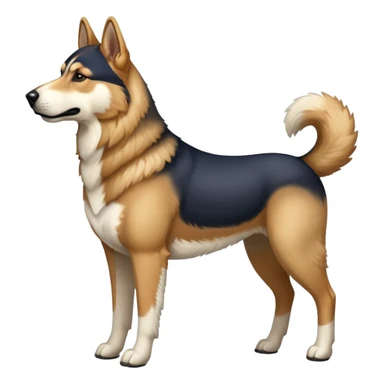 A German shepherd/husky mix if it was a horse sticker