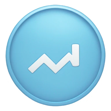 Sky blue circle with checkmark inside  sticker