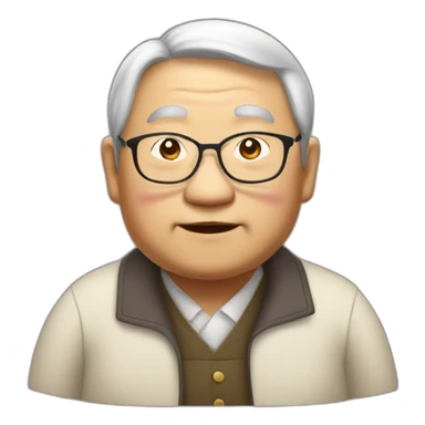 a old fat Asian person with a British accent teaching middle school English sticker