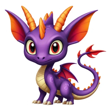 Colorful Realistic Exotic Meloetta-Cynder-Spyro-Toothless-Fakémon-creature-hybrid sticker