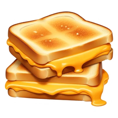Grilled cheese being pulled apart  sticker