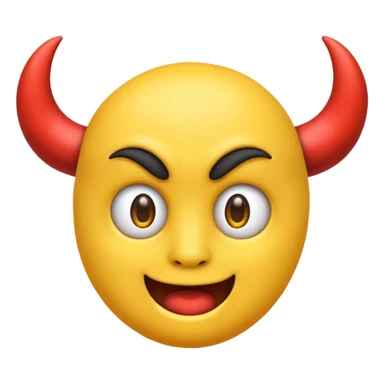 😈 this emoji but yellow and no horns sticker