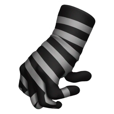 Black lines wrapped around the arm  sticker