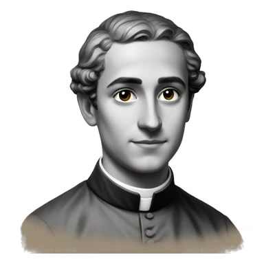 19th century italian young priest sticker