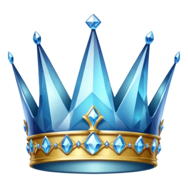 men's crystal crown sticker