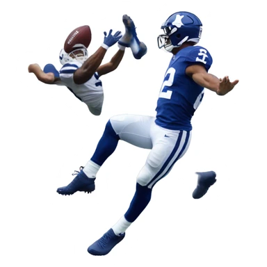 Saquon Barkley hurdling over Micah Parson sticker