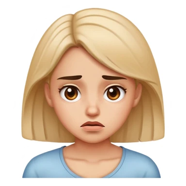 Girl looking disgusted  sticker