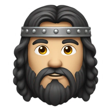 dark hair viking beer sticker