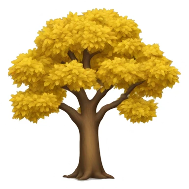 tree with yellow leaves sticker